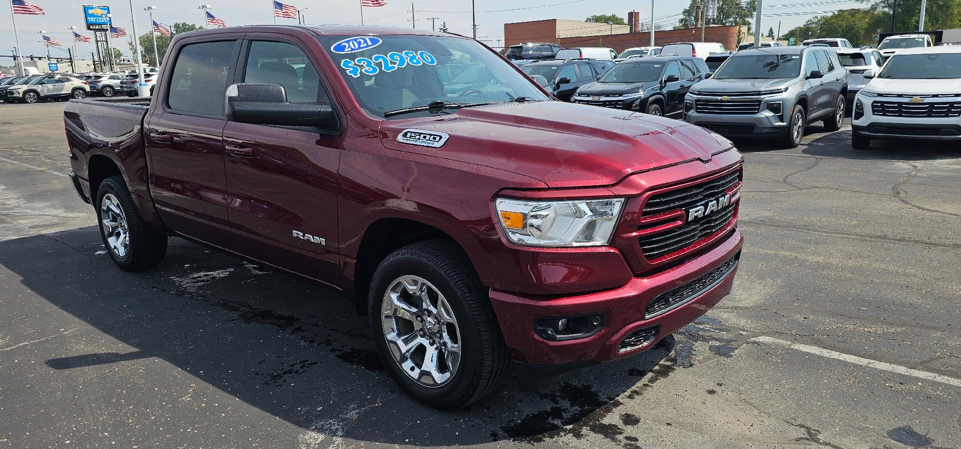 2021 RAM 1500 Big Horn Crew Cab 4x4 5'7" Box 4WD