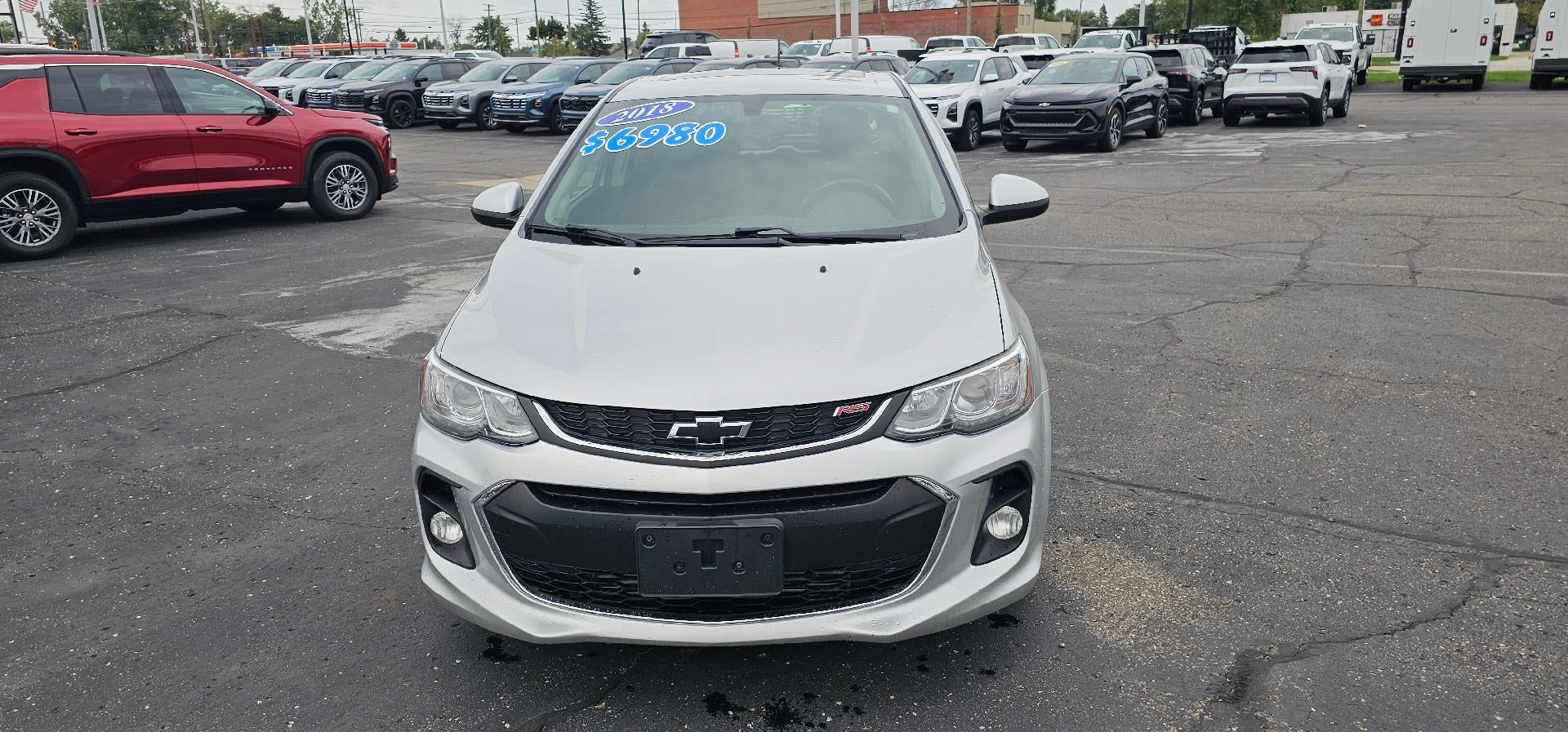 Used 2018 Chevrolet Sonic LT with VIN 1G1JD6SB6J4128661 for sale in Warren, MI