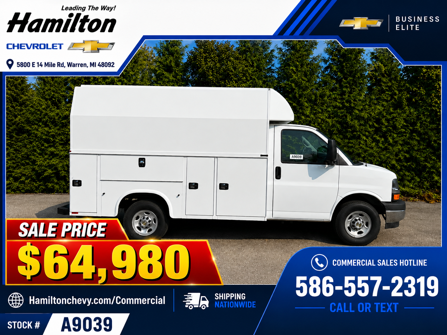 2025 Chevrolet Express Cutaway 3500 1WT RWD