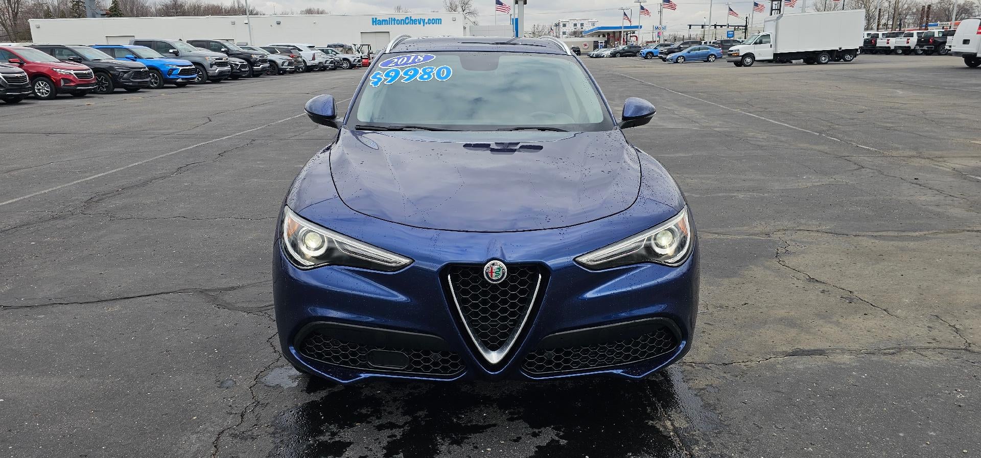 Used 2018 Alfa Romeo Stelvio Base with VIN ZASFAKAN7J7B75021 for sale in Warren, MI