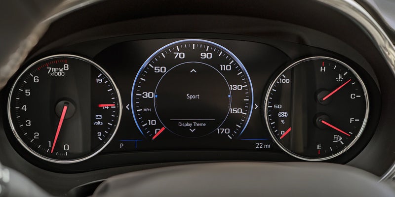 Odometer of Chevrolet Malibu