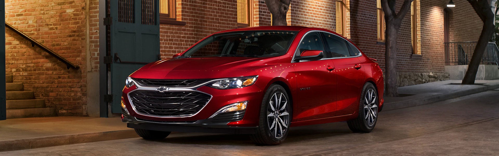 red Chevrolet Malibu